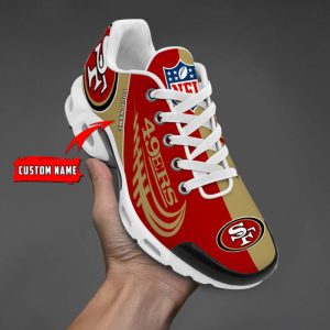 San Francisco 49ers Personalized NFL Half Color Air Max Plus TN Shoes TN1318