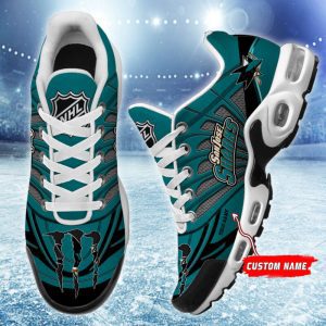 San Jose Sharks NHL Personalized Air Max Plus TN Shoes  TN1568