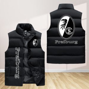 Sc Freiburg Sleeveless Down Jacket Sleeveless Vest