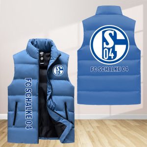 Schalke 04 Sleeveless Down Jacket Sleeveless Vest