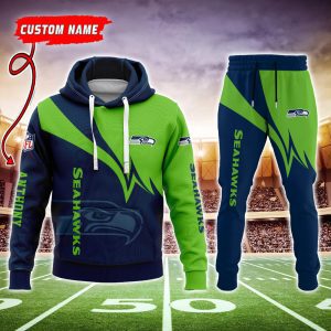 Seattle Seahawks NFL Premium Sport 3D Hoodie & Jogger Personalized Name CHJ1390