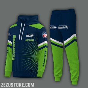 Seattle Seahawks NFL Premium Sport 3D Hoodie & Jogger Personalized Name CHJ1566