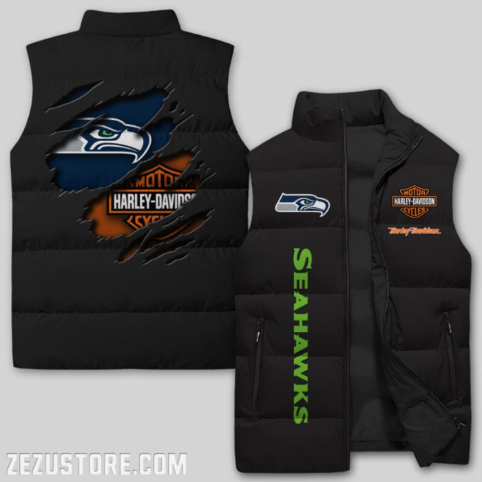 Seattle Seahawks NFL Sleeveless Down Jacket Sleeveless Vest