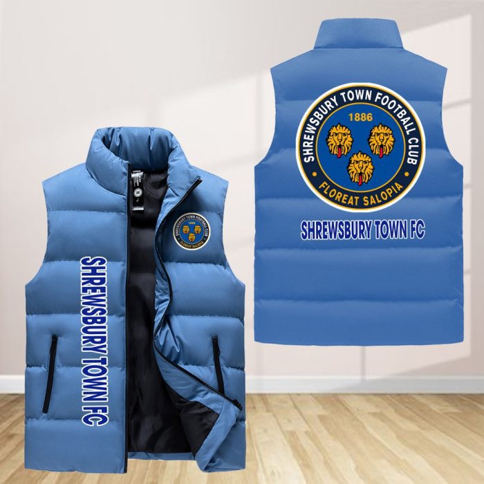 Shrewsbury Town Sleeveless Down Jacket Sleeveless Vest