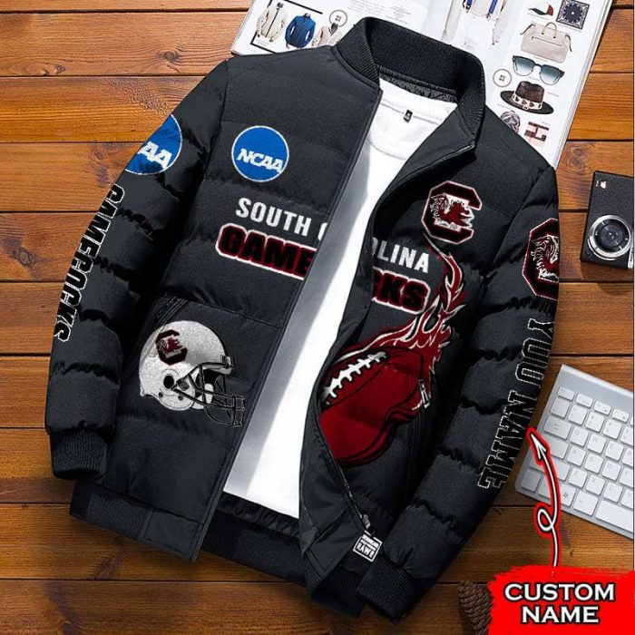 South Carolina Gamecocks NCAA Premium Puffer Down Jacket Personalized Name