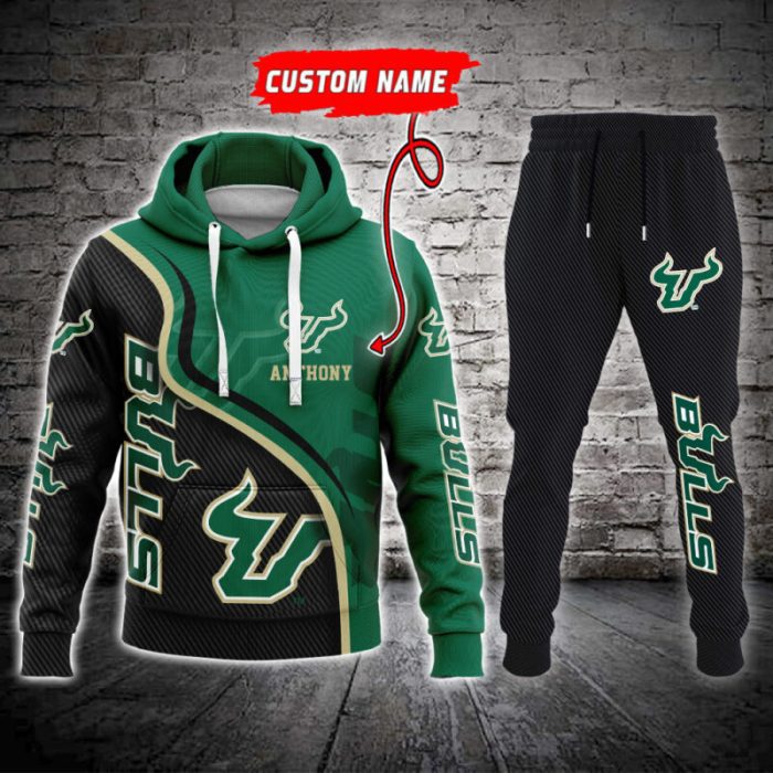 South Florida Bulls NCAA Premium Sport 3D Hoodie & Jogger Personalized Name CHJ1145