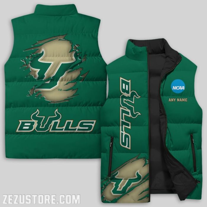 South Florida Bulls NCAA Sleeveless Down Jacket Sleeveless Vest