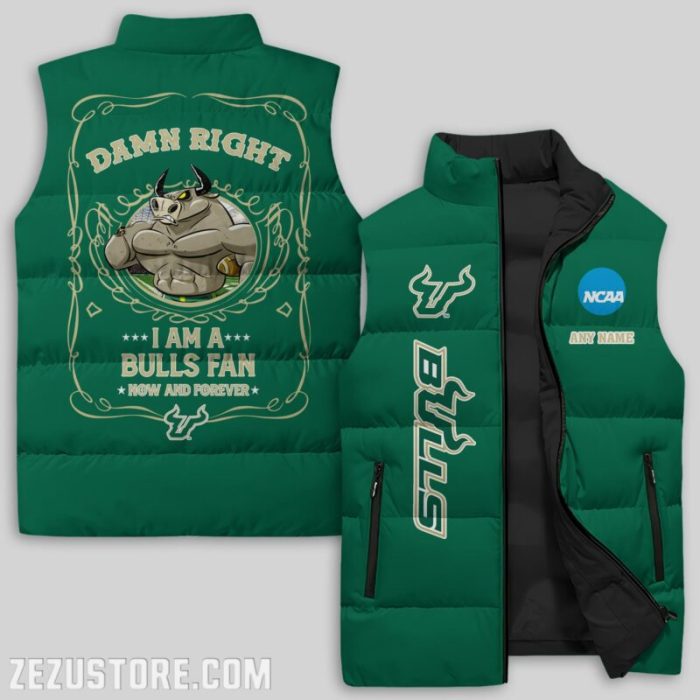 South Florida Bulls NCAA Sleeveless Down Jacket Sleeveless Vest