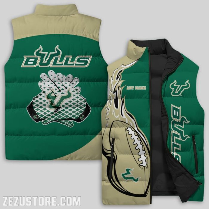 South Florida Bulls NCAA Sleeveless Down Jacket Sleeveless Vest