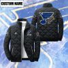 St Louis Blues Padded Jacket Stand Collar Coats