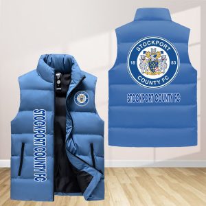 Stockport County F.C Sleeveless Down Jacket Sleeveless Vest