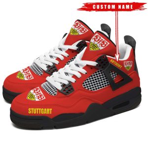 Stuttgart Bundesliga Premium Sneaker Jordan 4 Personalized Name Shoes JD4705