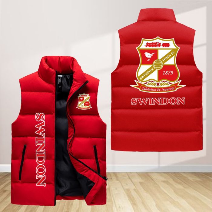 Swindon Town Sleeveless Down Jacket Sleeveless Vest