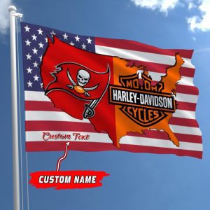 Tampa Bay Buccaneers NFL Harley Davidson Fly Flag Outdoor Flag FI499