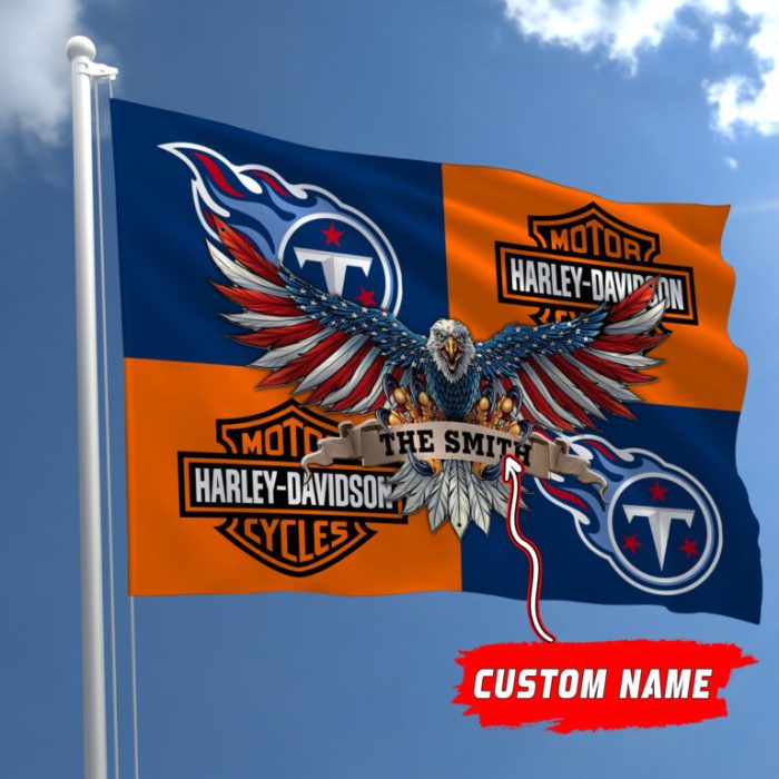 Tennessee Titans NFL Harley Davidson Fly Flag Outdoor Flag FI500