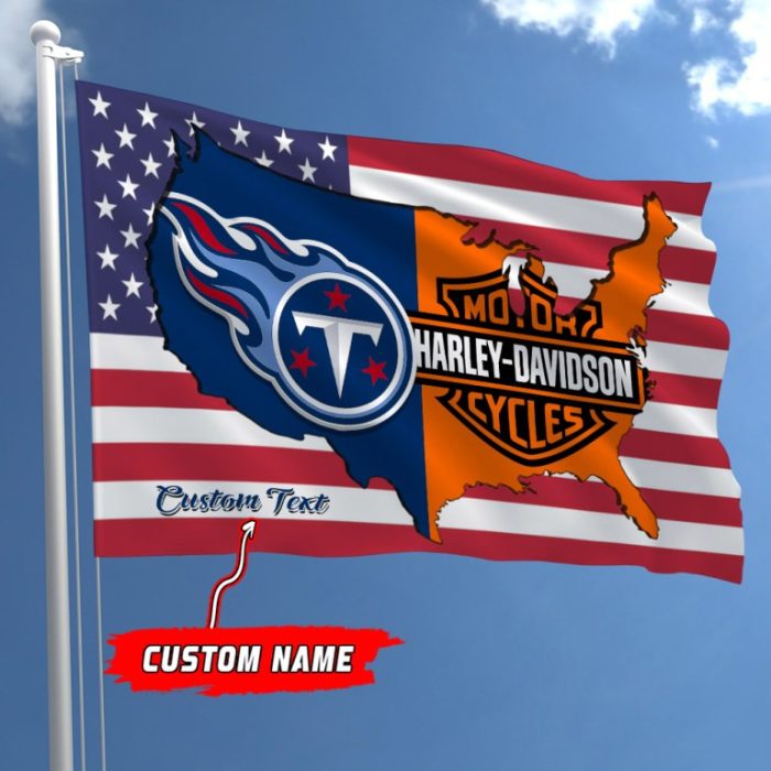 Tennessee Titans NFL Harley Davidson Fly Flag Outdoor Flag FI501