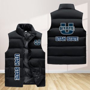 Utah State Aggies Sleeveless Down Jacket Sleeveless Vest