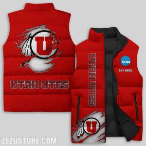 Utah Utes NCAA Sleeveless Down Jacket Sleeveless Vest