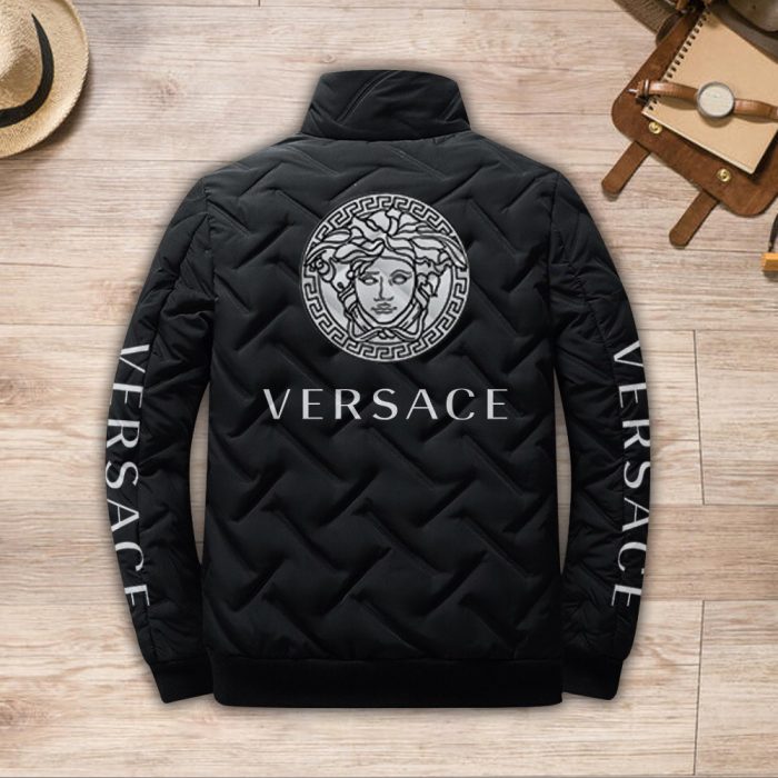 Versace Padded Jacket Stand Collar Coats