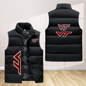 Virginia Tech Hokies Sleeveless Down Jacket Sleeveless Vest