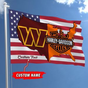 Washington Commanders NFL Harley Davidson Fly Flag Outdoor Flag FI503