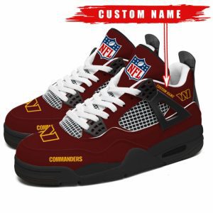 Washington Commanders NFL Premium Jordan 4 Sneaker Personalized Name Shoes JD4771