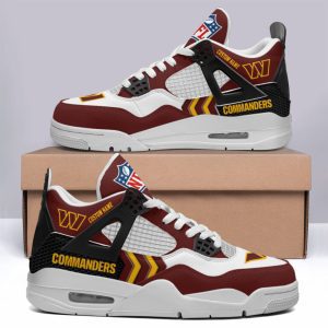 Washington Commanders NFL Premium Jordan 4 Sneaker Personalized Name Shoes JD4772