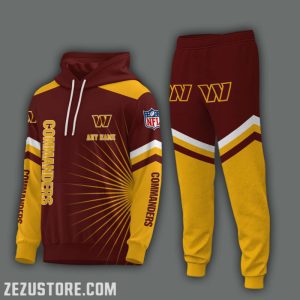 Washington Commanders NFL Premium Sport 3D Hoodie & Jogger Personalized Name CHJ1569