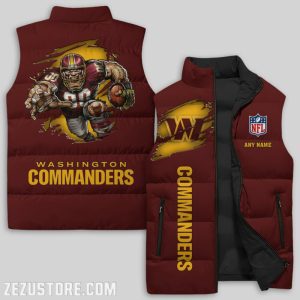 Washington Commanders NFL Sleeveless Down Jacket Sleeveless Vest