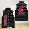 Washington State Cougars Sleeveless Down Jacket Sleeveless Vest