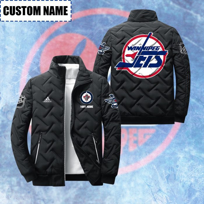 Winnipeg Jets Padded Jacket Stand Collar Coats