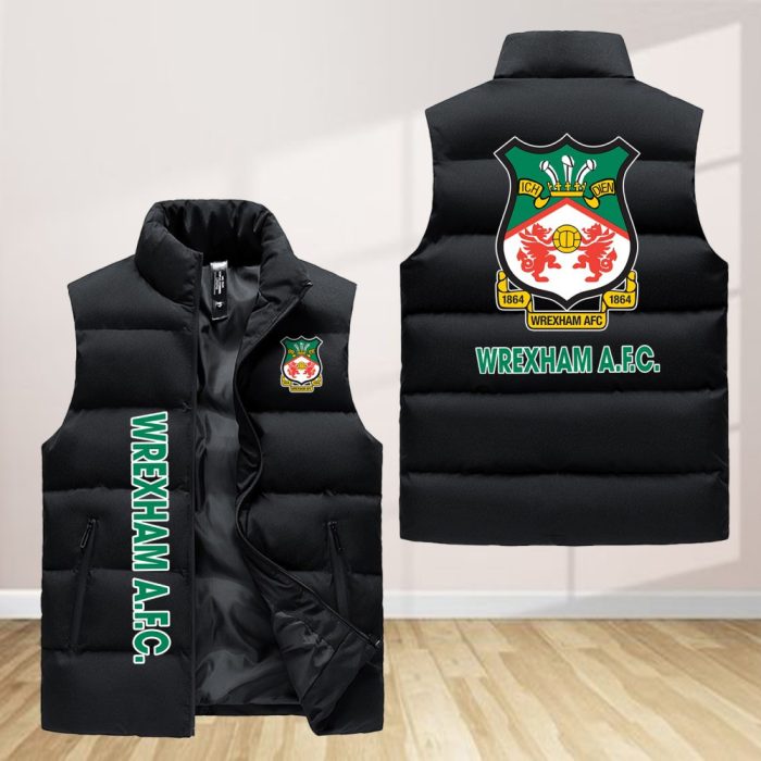 Wrexham Afc Sleeveless Down Jacket Sleeveless Vest