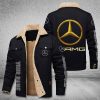 AMG Cars Logo Personalized Fleece Cargo Jacket Winter Jacket FCJ1003