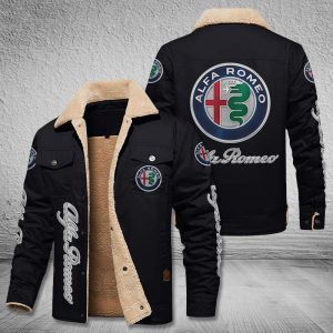 Alfa Romeo Fleece Cargo Jacket Winter Jacket For Car Lover 2023 Collection FCJ1032