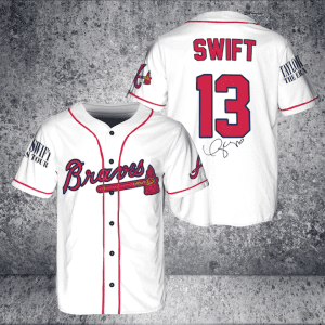 Atlanta Braves Taylor Swift Fan Baseball Jersey BTL1005
