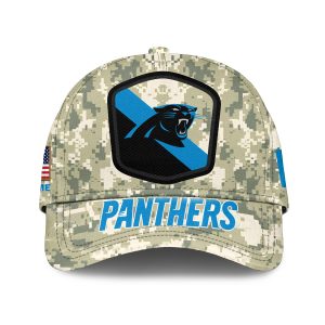 Carolina Panthers Camo 2023 Salute To Service Personalized Classic Baseball Cap