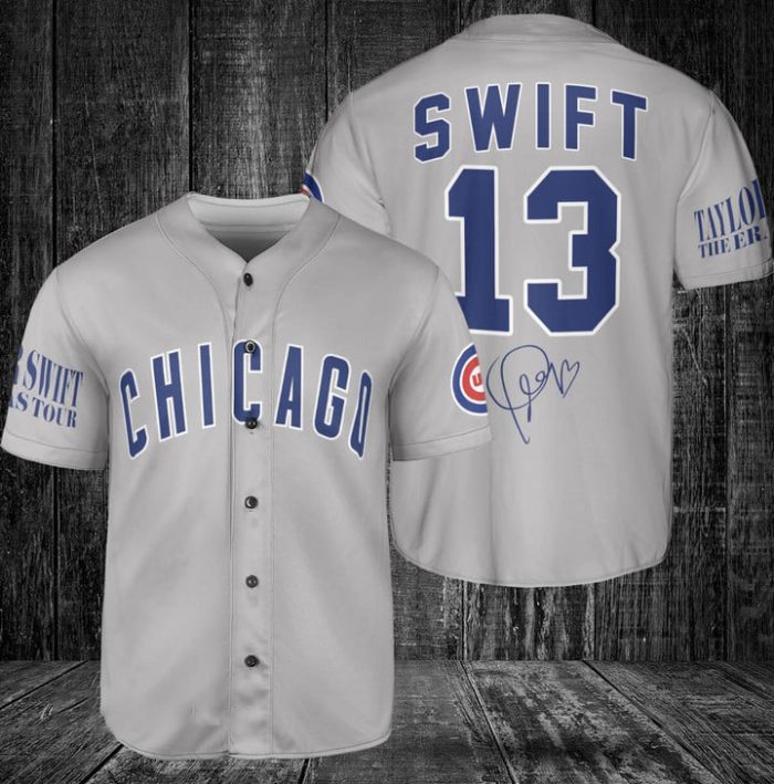 Chicago Cubs Taylor Swift Fan Baseball Jersey BTL1007