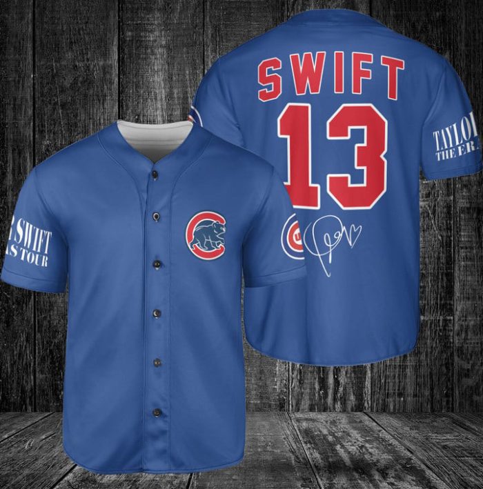 Chicago Cubs Taylor Swift Fan Baseball Jersey BTL1008