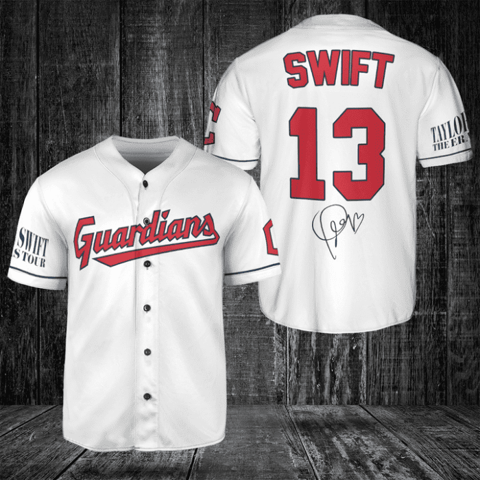 Cleveland Guardians Taylor Swift Fan Baseball Jersey BTL1015