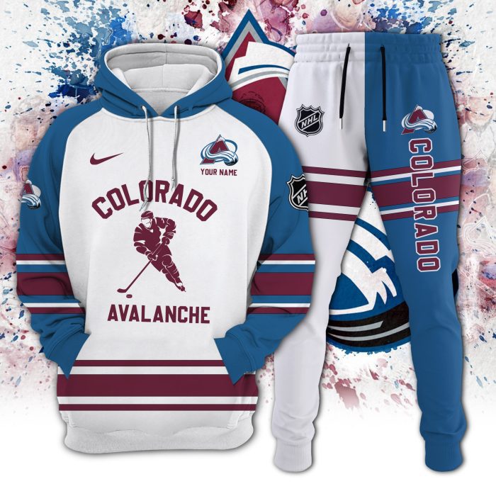 Colorado Avalanche Combo Hoodie Long Pants Set Edition 3D CHJ1607