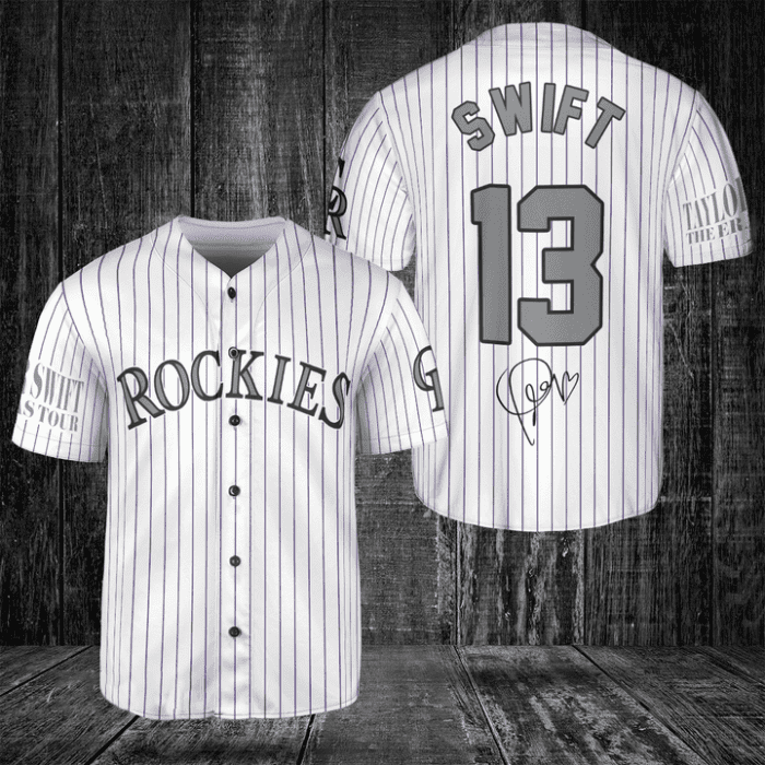 Colorado Rockies Taylor Swift Fan Baseball Jersey BTL1018