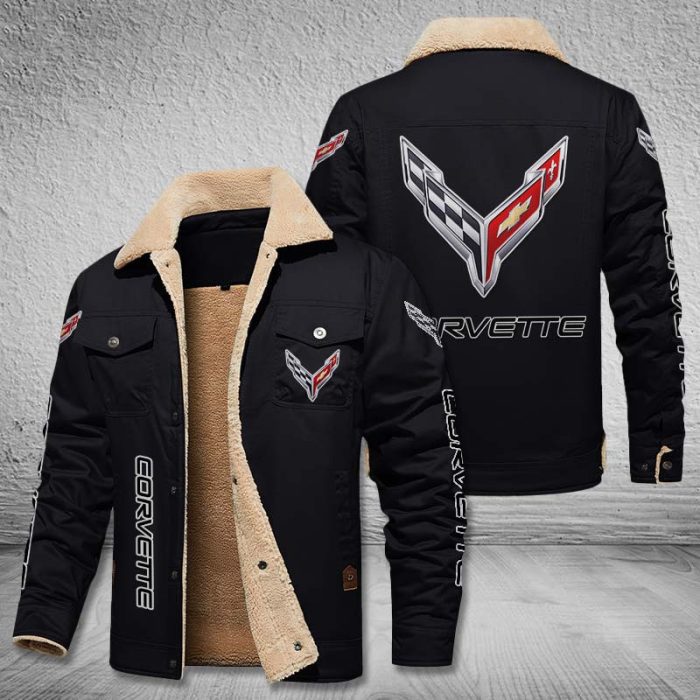 Corvette Fleece Cargo Jacket Winter Jacket For Car Lover 2023 Collection FCJ1046