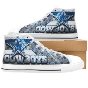 Dallas Cowboys NFL Football 5 Custom Canvas High Top Shoes