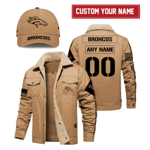 Denver Broncos NFL Veterans Day Personalized Fleece Cargo Jacket Winter Jacket FCJ1520