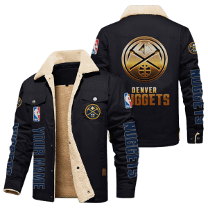 Denver Nuggets NBA Style Personalized Fleece Cargo Jacket Winter Jacket FCJ1132