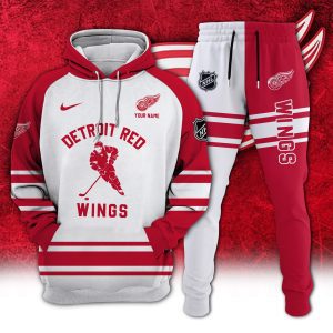 Detroit Red Wings Combo Hoodie Long Pants Set Edition 3D CHJ1610
