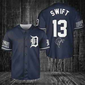 Detroit Tiger Taylor Swift Fan Baseball Jersey BTL1019