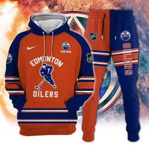 Edmonton Oilers Combo Hoodie Long Pants Set Edition 3D CHJ1611