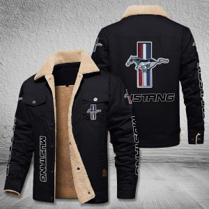 Ford Mustang Fleece Cargo Jacket Winter Jacket For Car Lover 2023 Collection FCJ1050
