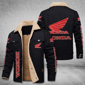 Honda Motorcycle Fleece Cargo Jacket Winter Jacket For Car Lover 2023 Collection FCJ1057